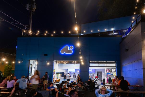 Aslin Beer Company- Exterior- Nighttime - Herndon