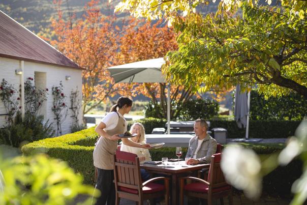 Gibbston Valley Winery Restaurant in autumn