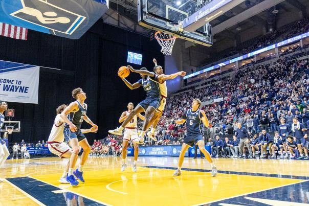 Basketball athletes playing at the 2024 NCAA DIII Men's Basketball Championship