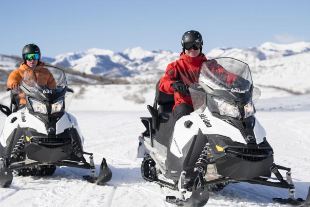 Snowmobiling in the Uinta Mountains