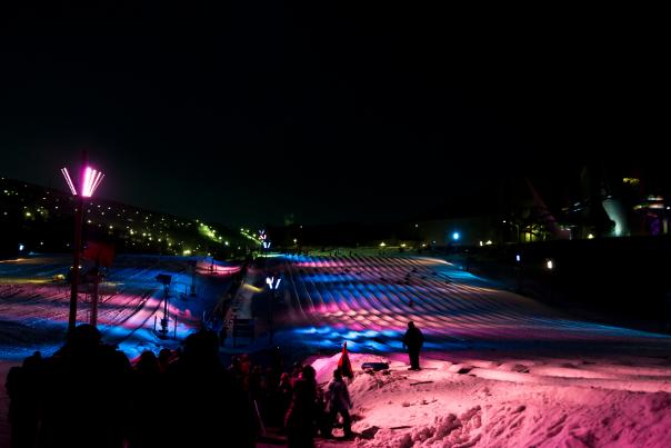 Galactic Snow Tubing at Camelback Resort in the Pocono Mountains
