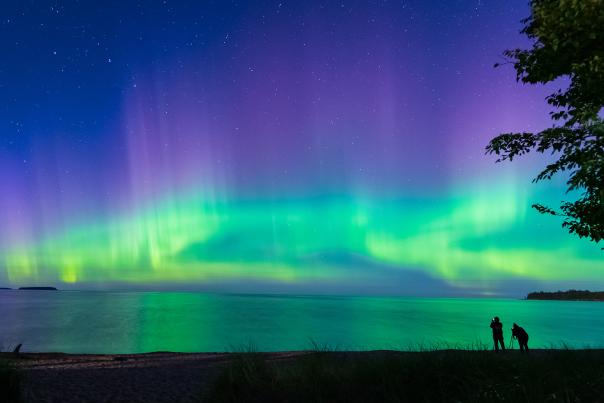 Northern lights in the Upper Peninsula of Michigan