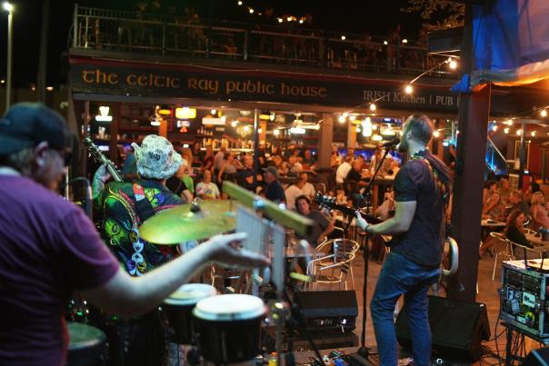 Live music and dancing at Celtic Ray Public House in Punta Gorda, Florida
