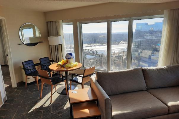 Delta Downtown Staycation room and view