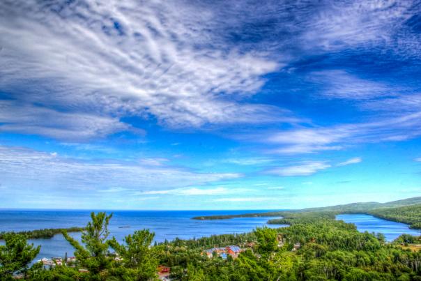 A view from the scenic Copper Harbor Overlook
