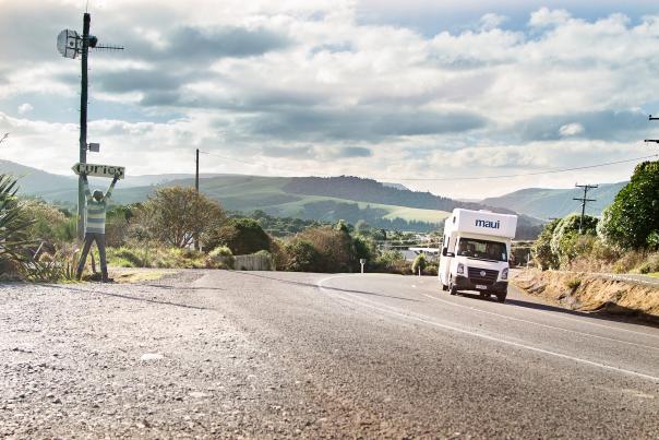 Travelling through the Catlins in a Motorhome