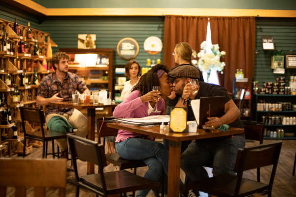 Couples having drinks at Pecos Flavors Winery & Bistro