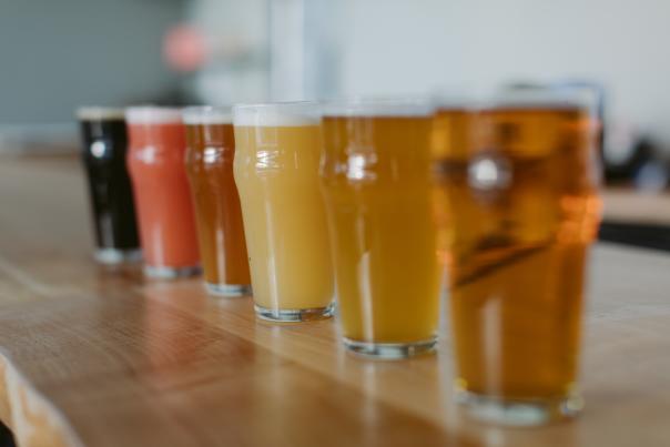 Craft beer line-up at Third Nature Brewing Company.