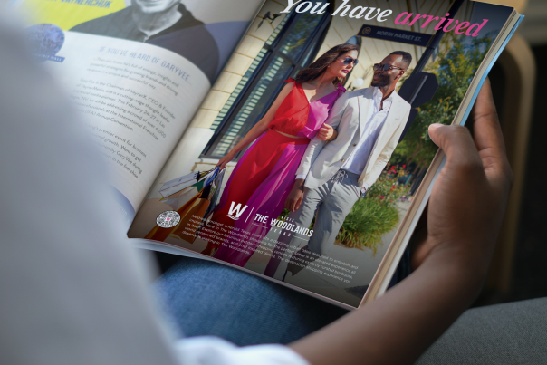 Visit The Woodlands Magazine Advertisement, Fashion-Forward Campaign