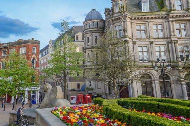 Outside of Victoria Square House, Birmingham - home to VisitBritain/VisitEngland