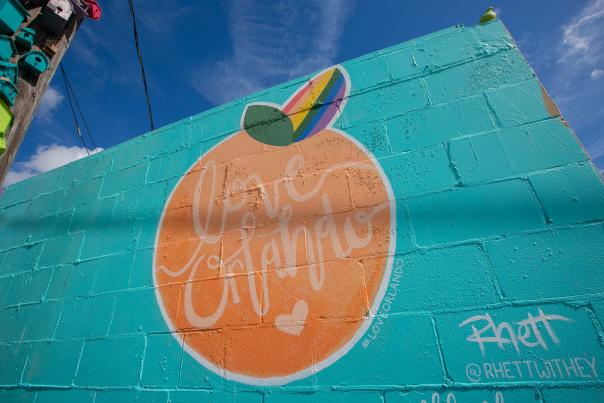 Orlando Main Streets love orlando mural
