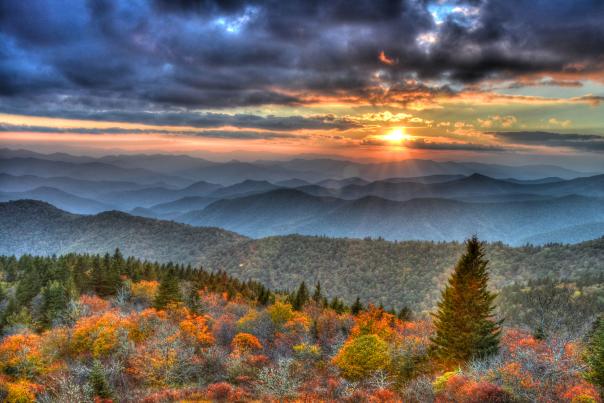 Mountain scene Blue Ridge Parkway