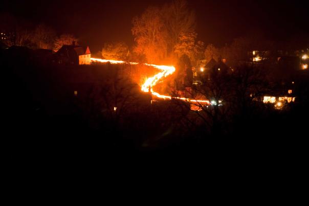 Torch procession in Heyshott