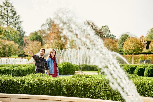 Fall at Longwood Gardens with Fountains