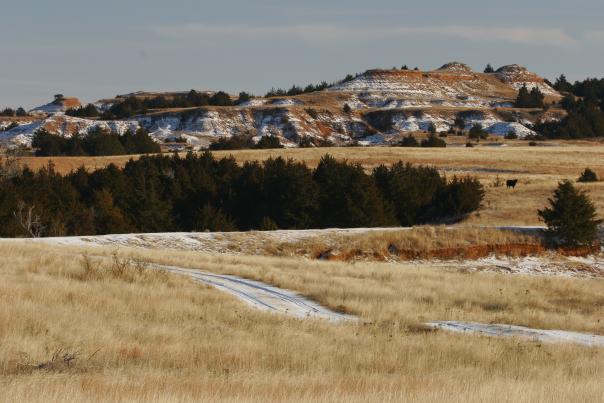 Gypsum Hills Byway Winter
