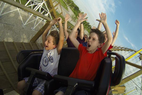 Fun Spot America white lightning rollercoaster