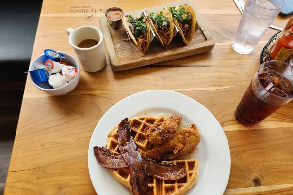 Early Birds Breakfast & Brunch serves up all your favorite traditional breakfast favorites, plus Mexican inspired specialties as well! Located in Martinsville, just off I-69.