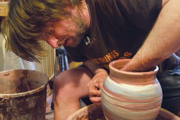 Seagrove Pottery Eck McCanless Turning Pot