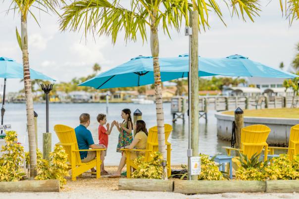 Family at Beachcomber Trading Post in Englewood, Florida