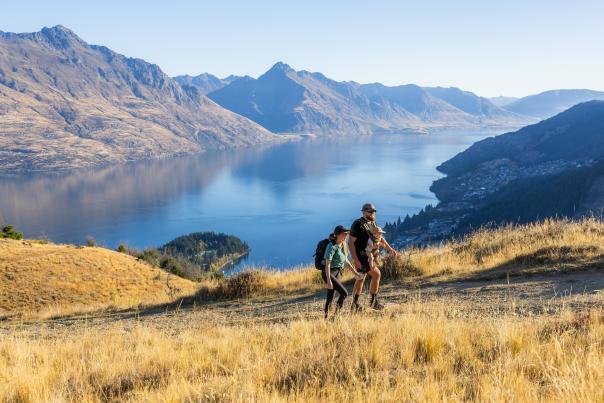 Queenstown Hill Walk as a Family in summer