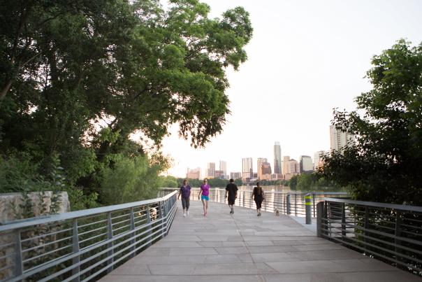 The Boardwalk at Lady Bird Lake. Courtesy of The Trail Foundation.