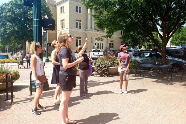 Walking tours of historic district