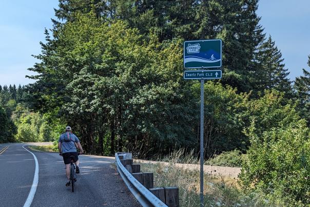 Connect Lane 2 Route Sign