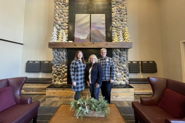 Best Western Superior Inn & Suites owners Katriana Mehlhaff, Chris Holland-Mehlhaff, and Scott Mehlhaff