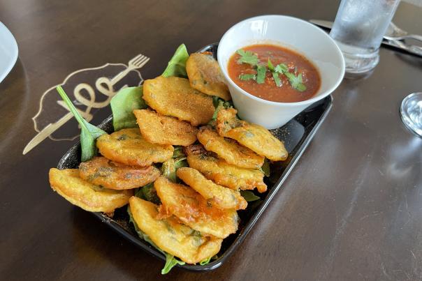 An appetizer at Aman's Artisan Indian Cuisine in Easton, Pa.
