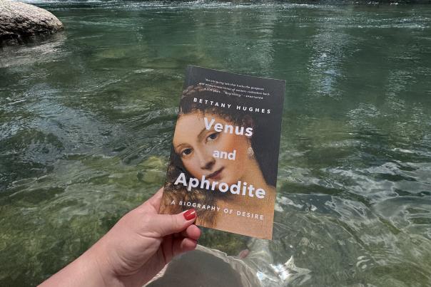 A view of a book at the San Marcos River in San Marcos, Texas