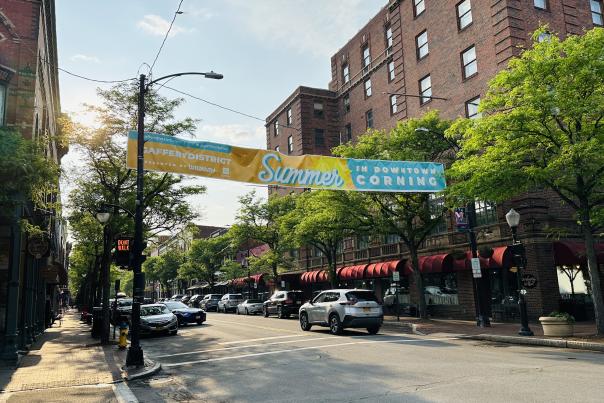 Summer in Downtown street banner