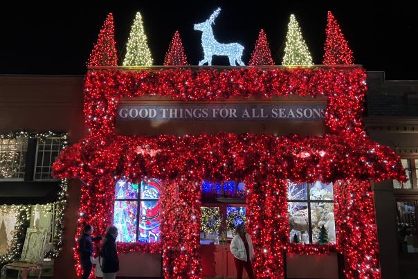 Good Things For All Seasons in Grapevine decorated during Christmas Capital of Texas