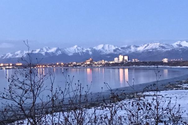 Downtown Anchorage Winter