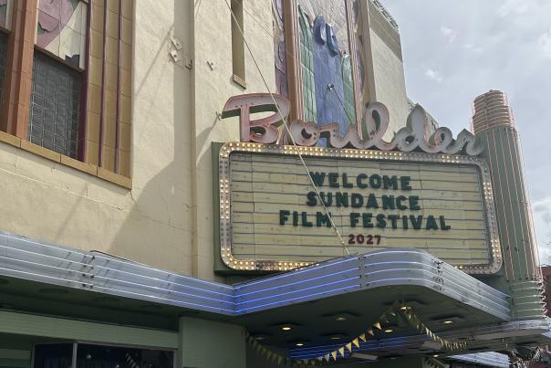 Sundance Sign at Boulder Theater