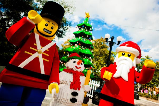 LEGOLAND Florida Resort celebrates Christmas Bricktacular with a Toy Soldier, Snowman and Santa