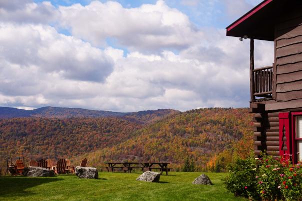 View of Adirondack Mountains at Garnet Hill Lodge