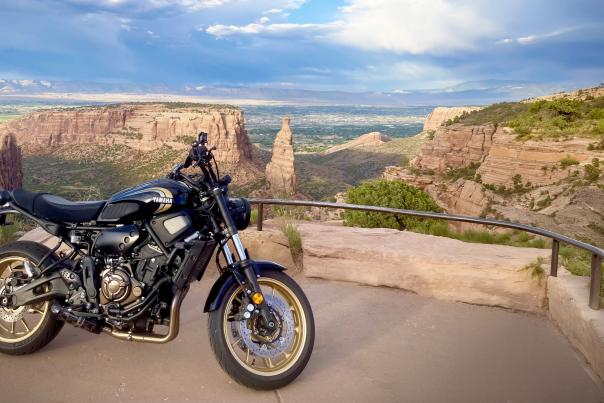 Motorcycle on Colorado National Monument