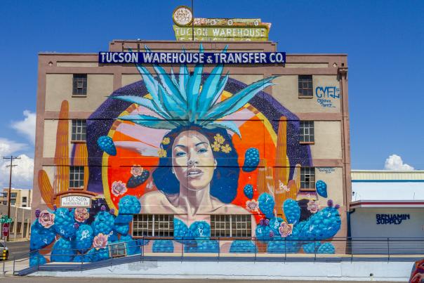 Goddess of Agave Mural by Rock Martinez