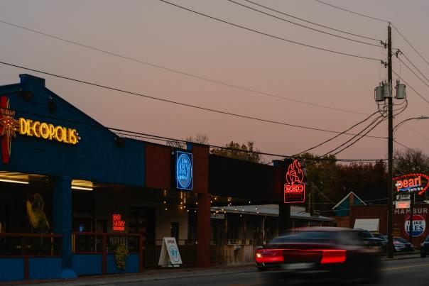 Route 66 - Neon - Meadow Gold District