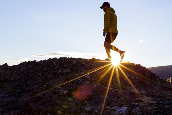 Hiking Mount Boucherie at Sunset