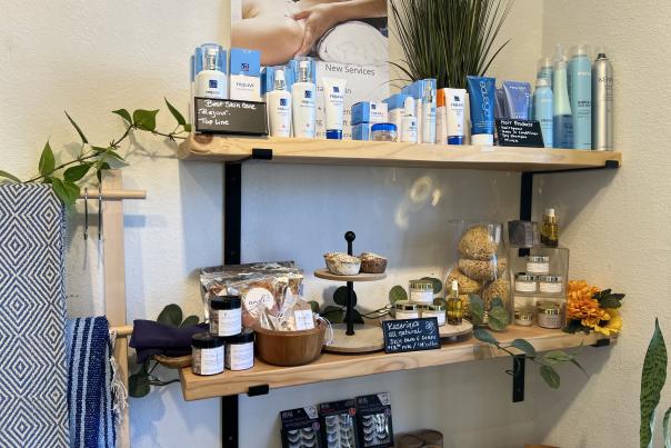 Holistic products at a spa located in Coachella, CA.