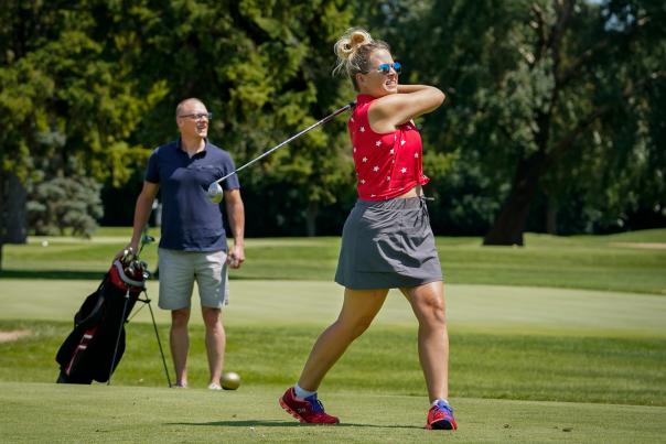 Golfing Couple