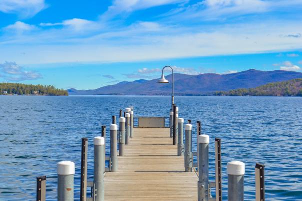 Dock on Lake George - Spring