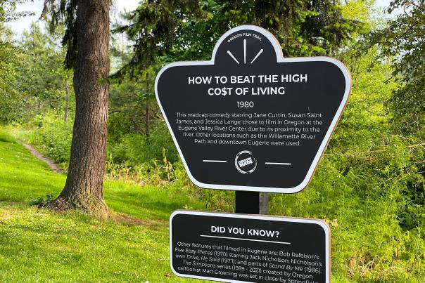 How to Beat the High Cost of Living Film Trail Plaque