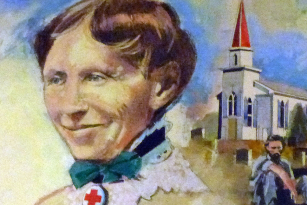 NEEDS ATTRIBUTION: Clara Barton Mural Fairfax Station St Mary's of Sorrows