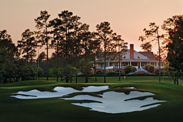 Sand trap at the golf course