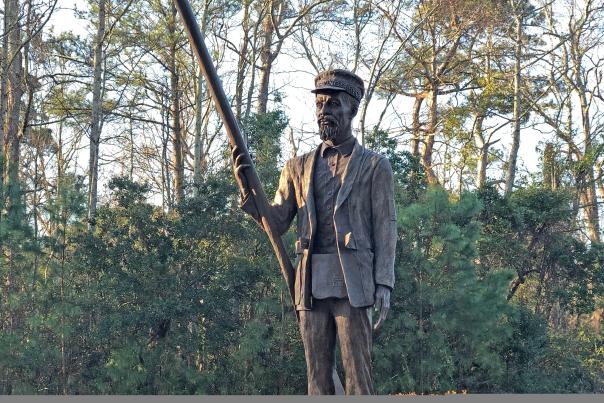 Statue Of Richard Etheridge On Pea Island, NC