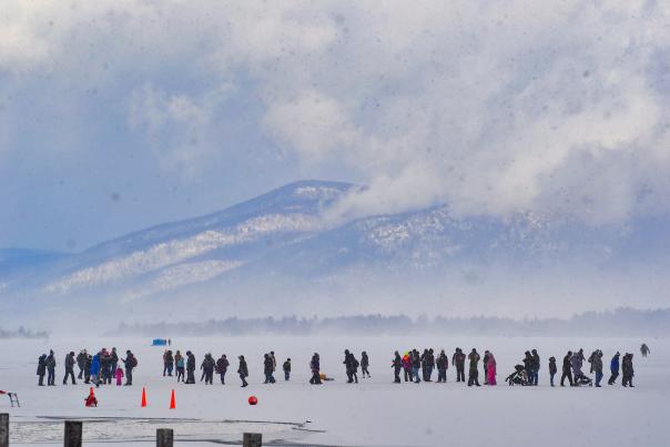 Frozen Lake George