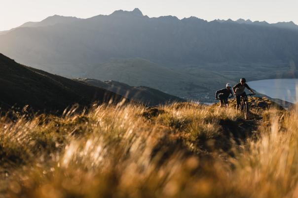People E-Bike Mountain Biking up Ben Lomond