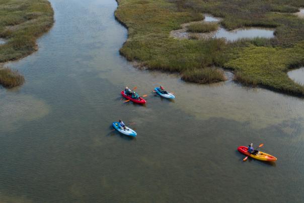 LCRA Matagorda Bay Nature Park -Drone Kayak-H